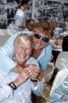 Saint Tropez 3 augustus 2017
Jan des Bouvrie viert zijn 75e verjaardag met familie en vrienden bij Tropezina. Jan met Rene en Natasja Froger
