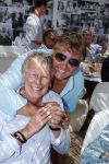 Saint Tropez 3 augustus 2017
Jan des Bouvrie viert zijn 75e verjaardag met familie en vrienden bij Tropezina. Jan met Rene en Natasja Froger