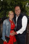 Hilversum 11 juli 2017
Premiere war of the planet of the apes in bioscoop Hilversum. Rob Geus met zijn zwangere vrouw