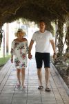 ibiza 24 juni 2017 
Rob Geus met zijn zwangere vrouw op vakantie op ibiza