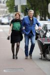 Amsterdam 15 juli 2017
Frits Huffnagel viert zijn 50e verjaardag. Roelof Hemmen met vriendin