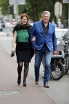 Amsterdam 15 juli 2017
Frits Huffnagel viert zijn 50e verjaardag. Roelof Hemmen met vriendin