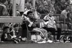 Romario (geblesseerd) en Mart v d Heuvel 1989