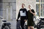 Leiden 2 juli 2017 
Jochem Myjer en zijn vriendin Marloes Novan vieren de 40e verjaardag van Jochem met familie en vrienden. Ronald Molendijk met zijn vrouw Angelique Breve
