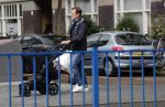Amsterdam 15 september 2017 
Ronald de Boer achter kinderwagen