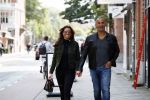 Amsterdam 7 september 2017 
Ruud Gullit met zijn vriendin Karin de Rooy op de pc hooftstraat