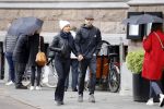 Amsterdam 16 september 2017 
Sallie Harmsen met vriend in amsterdam