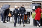 Amsterdam 16 september 2017 
Sallie Harmsen met vriend in amsterdam
