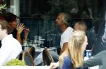 Amsterdam 7 september 2017 
Victor reinier met een vriendin op terras n amsterdam