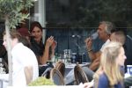 Amsterdam 7 september 2017 
Victor reinier met een vriendin op terras n amsterdam