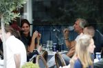 Amsterdam 7 september 2017 
Victor reinier met een vriendin op terras n amsterdam