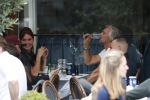 Amsterdam 7 september 2017 
Victor reinier met een vriendin op terras n amsterdam
