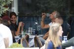 Amsterdam 7 september 2017 
Victor reinier met een vriendin op terras n amsterdam