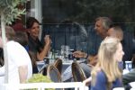 Amsterdam 7 september 2017 
Victor reinier met een vriendin op terras n amsterdam