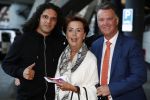 Amsterdam 6 mei 2018
Nederland-Peru 2-1 . Afscheidswedstrijd Wesley Sneijder . Zijn vrouw Yolanthe Sneijder Cabau en zoons Jessey en Xess Xava zijn natuurlijk aanwezig. Ali B met Louis en Truus v Gaal