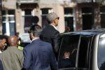 Amsterdam 29 september 2018
Barrack Obama verlaat het amstel hotel . Hij had ongeveer 10 man beveiliging bij zich.