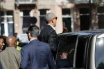 Amsterdam 29 september 2018
Barrack Obama verlaat het amstel hotel . Hij had ongeveer 10 man beveiliging bij zich.