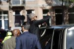 Amsterdam 29 september 2018
Barrack Obama verlaat het amstel hotel . Hij had ongeveer 10 man beveiliging bij zich.
