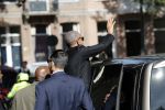 Amsterdam 29 september 2018
Barrack Obama verlaat het amstel hotel . Hij had ongeveer 10 man beveiliging bij zich.
