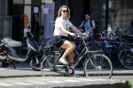 Amsterdam 3 augustus 2018
Chantal Janzen op de fiets.