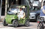 Amsterdam 1 augustus 2018
Connie Witteman en partner Eugene v Dun in hun nieuwe Connieâ€™s Creative Car Concept karrteje (Biro)