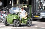 Amsterdam 1 augustus 2018
Connie Witteman en partner Eugene v Dun in hun nieuwe Connieâ€™s Creative Car Concept karrteje (Biro)