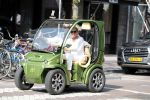 Amsterdam 1 augustus 2018
Connie Witteman en partner Eugene v Dun in hun nieuwe Connieâ€™s Creative Car Concept karrteje (Biro)