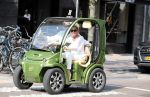 Amsterdam 1 augustus 2018
Connie Witteman en partner Eugene v Dun in hun nieuwe Connieâ€™s Creative Car Concept karrteje (Biro)