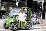 Amsterdam 1 augustus 2018
Connie Witteman en partner Eugene v Dun in hun nieuwe Connieâ€™s Creative Car Concept karrteje (Biro)