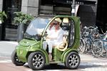 Amsterdam 1 augustus 2018
Connie Witteman en partner Eugene v Dun in hun nieuwe Connieâ€™s Creative Car Concept karrteje (Biro)