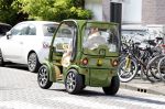 Amsterdam 1 augustus 2018
Connie Witteman en partner Eugene v Dun in hun nieuwe Connieâ€™s Creative Car Concept karrteje (Biro)