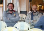 Amsterdam 29 augustus 2018
Diederek Jekel met John Karthaus op terras