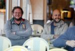 Amsterdam 29 augustus 2018
Diederek Jekel met John Karthaus op terras