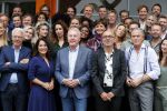 Hilversum 28 augustus 2018
Najaarspresentatie NPO op het mediapark.
Frans Klein en Jort Kelder Andre v Duin en Dionne de Graaff