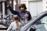 Amsterdam 27 augustus 2018
Georgina Verbaan met dochter boodschappen aan het doen.