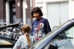 Amsterdam 27 augustus 2018
Georgina Verbaan met dochter boodschappen aan het doen.