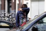 Amsterdam 27 augustus 2018
Georgina Verbaan met dochter boodschappen aan het doen.