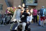 Amsterdam 3 augustus 2018
Leco v Zadelhoff en zijn partner Carlos Alberto 2 keer op 1 dag op hun vespa scooter.