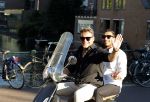 Amsterdam 3 augustus 2018
Leco v Zadelhoff en zijn partner Carlos Alberto 2 keer op 1 dag op hun vespa scooter.