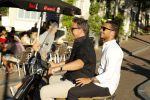 Amsterdam 3 augustus 2018
Leco v Zadelhoff en zijn partner Carlos Alberto 2 keer op 1 dag op hun vespa scooter.