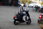 Amsterdam 2 september 2018
Levi v Kempen op zijn scooter.