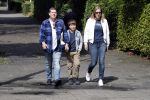 Amsterdam 25 augustus 2018
Martijn Krabbe gaat met zijn zoon achilles en zijn nieuwe vriendin Deborah Wietzes boodschappen doen.