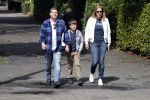 Amsterdam 25 augustus 2018
Martijn Krabbe gaat met zijn zoon achilles en zijn nieuwe vriendin Deborah Wietzes boodschappen doen.