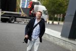 Hilversum 28 augustus 2018
Patrick Lodiers op weg naar zijn werk op het mediapark.