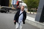 Hilversum 28 augustus 2018
Patrick Lodiers op weg naar zijn werk op het mediapark.