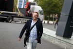 Hilversum 28 augustus 2018
Patrick Lodiers op weg naar zijn werk op het mediapark.