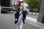 Hilversum 28 augustus 2018
Patrick Lodiers op weg naar zijn werk op het mediapark.