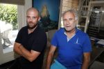 Leiderdorp 3 augustus 2018
Dick Wieriks (zwart shirt) en Rob Rijsbergen thuis . Patricia Paay heeft een tijdje bij ze gewoond.