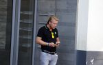 Amsterdam 3 augustus 2018
Patricia Paay en haar man Robert Hinfelaar met vriendin op het leidse plein in Amsterdam.