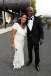 Hilversum 3 september 2018
Telegraaf voetballer van het jaar in studio 21. Romano Denneboom met vrouw